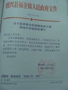 关于要求解决秋瑾路延伸工程用地计划指标的请示