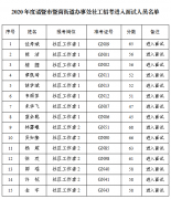 2020年度诸暨市暨南街道办事处社工招考进入面试人员名单公示