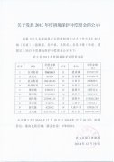 关于发放2013年度耕地保护补偿资金的公示
